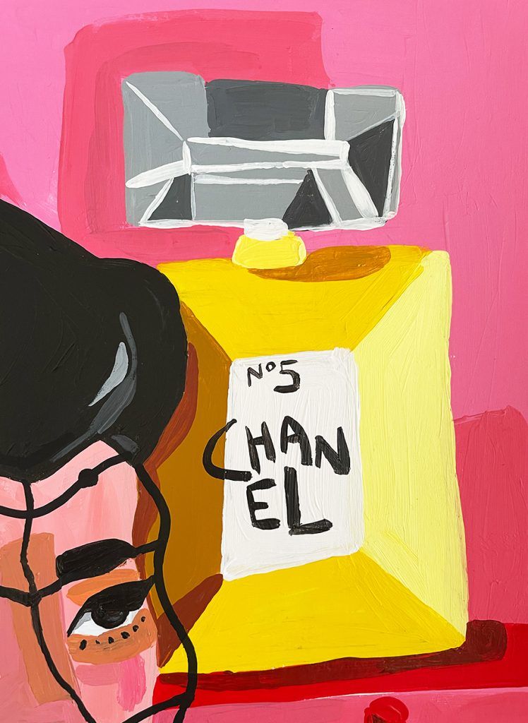 acrilico-mujer-chanel