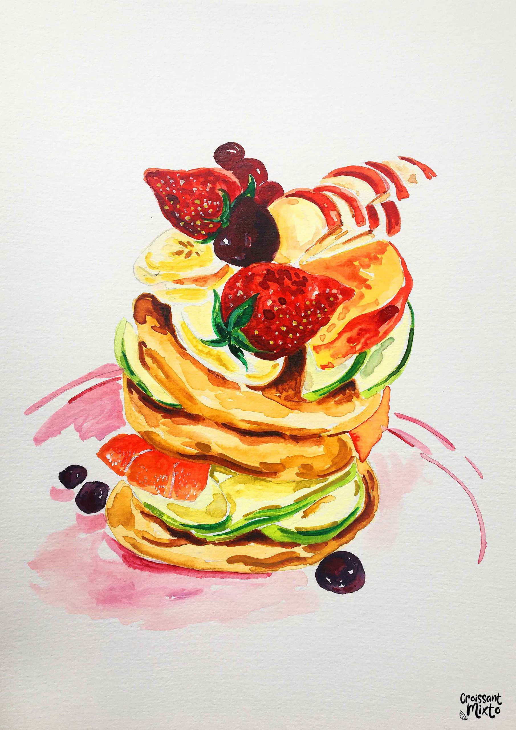 acuarela-foodie-pancakes-croissant-mixto