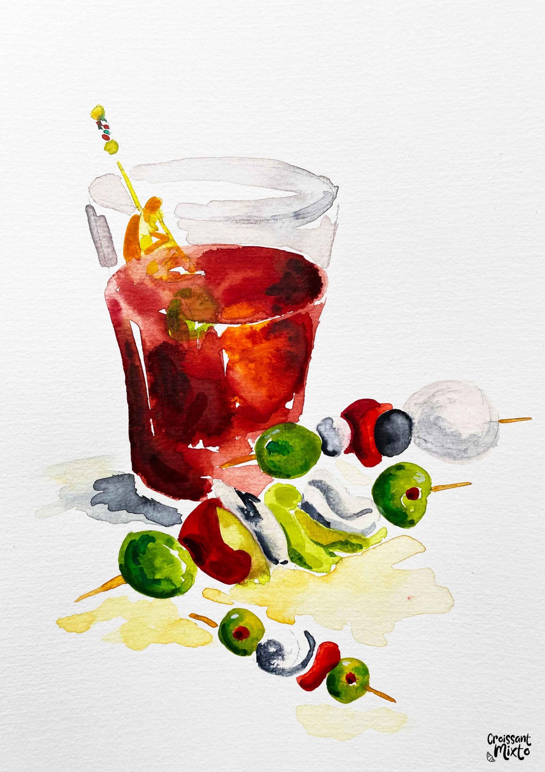acuarela-foodie-vermut1-croissant-mixto