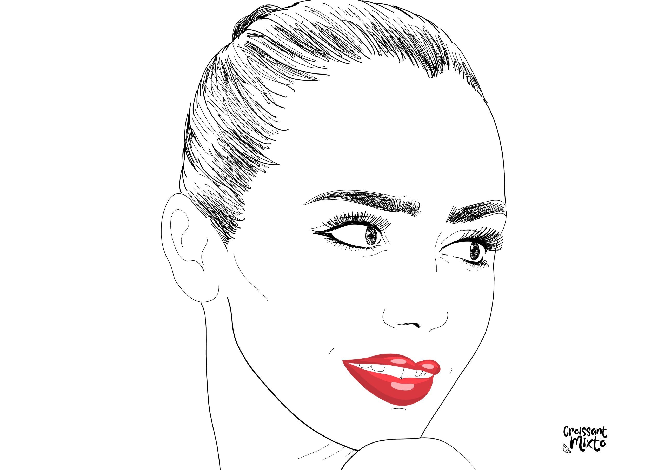 ilustracion-digital-retrato-lily-collins-2023-1