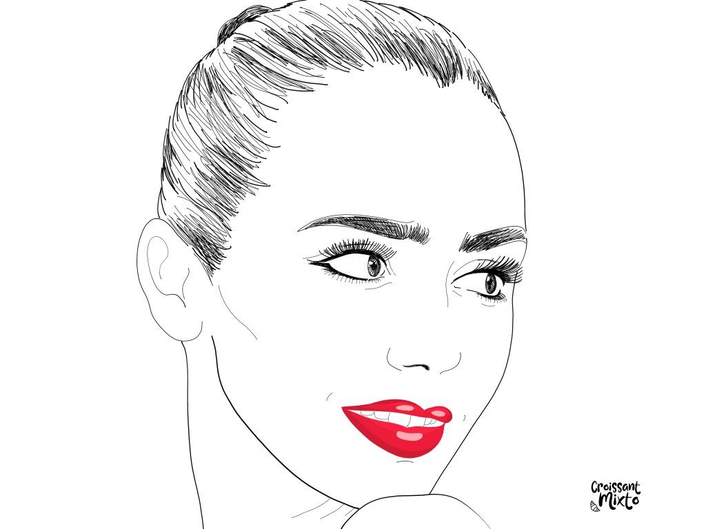 ilustracion-digital-retrato-lily-collins-2023-2