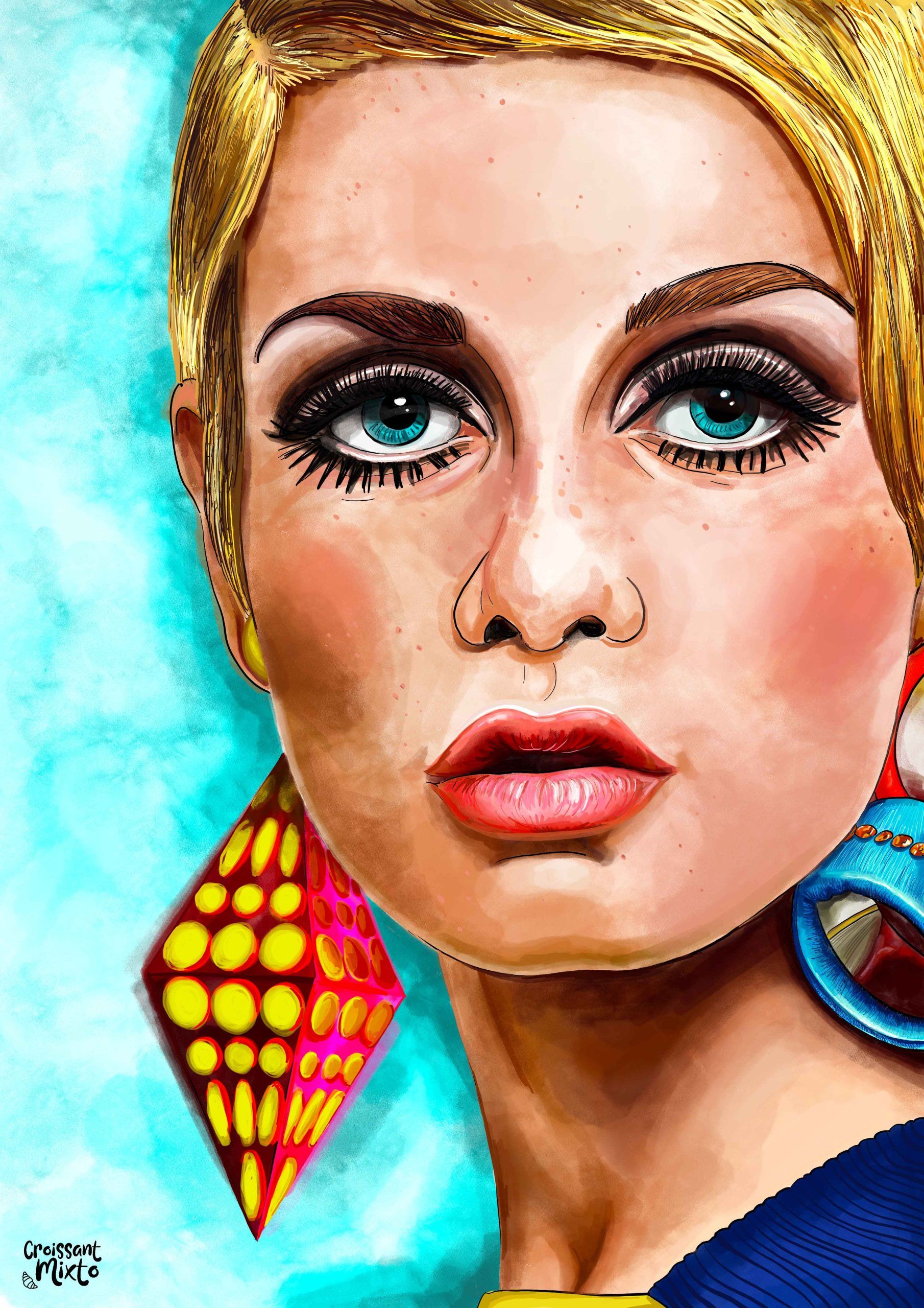 ilustracion-digital-retrato-twiggy1-croissant-mixto