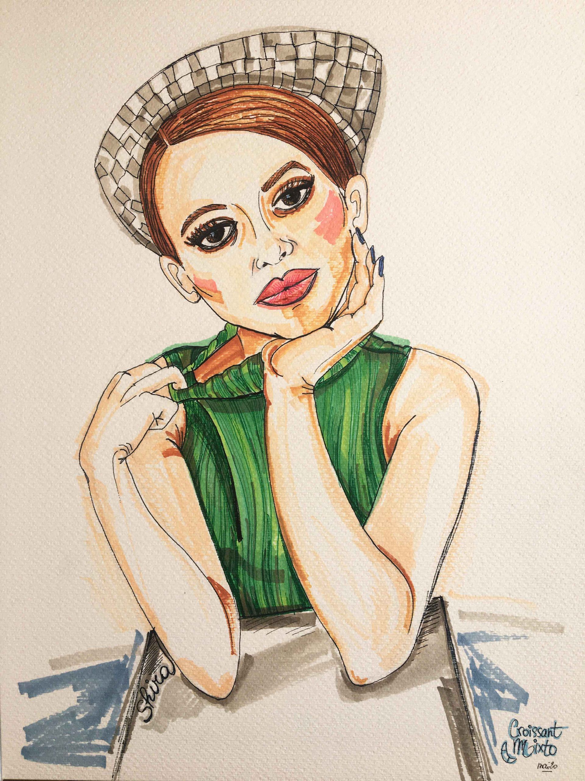 rotuladores-retrato-shira-haas-croissant-mixto